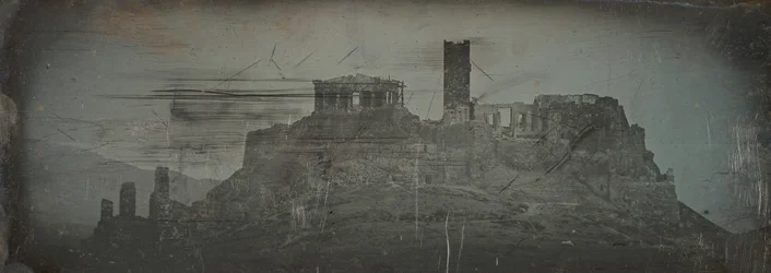 Zachodnie podejście do Akropolu, Ateny, 1842.