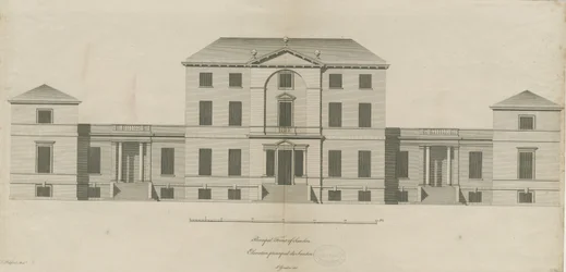 Sandon Hall: grawerowanie, nd [1769-1771] (druk)