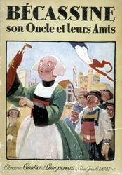 Okładka książki "Becassine, son uncle et leurs amis", wyd. Gautier Langereau (1926).