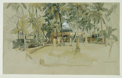 Świątynia buddyjska na Cejlonie (Sri Lanka)