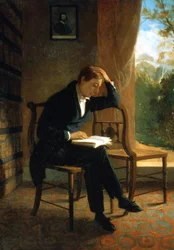 Johna Keatsa. Poeta angielski (1795-1821). Obraz Josepha Severn National Portrait Gallery Londyn
