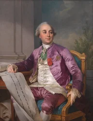 Portret Charles-Claude Flahaut de la Billarderie hrabiego Angiviller (1730-1809)