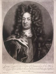 Owalny portret Jerzego I, króla Wielkiej Brytanii, ok. 1700