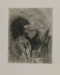 Bez tytułu - mężczyzna z kobzą