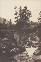 Cauterets, Most Hiszpanii, 1853.