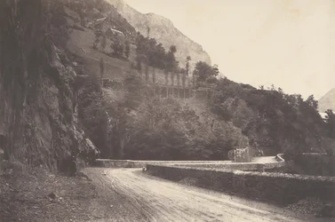 Droga z Pierrefitte do Luz St Sauveur, 1853.