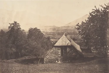Dolina Argelès w pobliżu farmy Despourreins. St-Sauveur, 1853.
