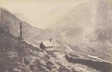 Dolina Bosost zaczerpnięta z kapilli San Antonio, 1853.