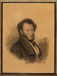 Portret autora Aleksandra S. Puszkina 1799-1837, 1827