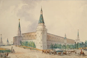 Plac Zmartwychwstania i Ogród Aleksandra w Moskwie