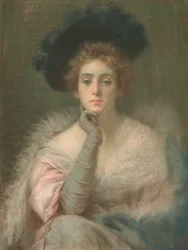 Dama w różu, 1898