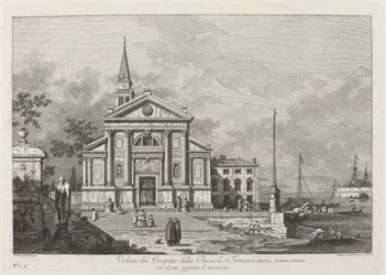 Widok prospektu kościoła S. Francesco, 1742.
