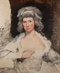 Elizabeth Powel autorstwa Josepha Wrighta, ok. 1793 r.