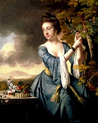 Elizabeth, pani Johna Bostocka przez Josepha Wrighta z Derby, ARA