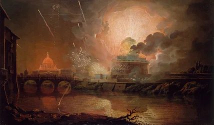 Pokaz sztucznych ogni w Castel Sant Angelo, 1774-1778.