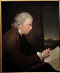 Portret zegarmistrza, geologa i fizyka Johna Whitehursta (1713-1788) Obraz Josepha Wrighta z Derby (1734-1797)
