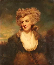 Portret w połowie długości Lady De Clifford (olej na płótnie)