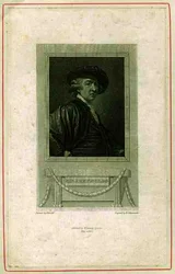 Portret Sir Joshua Reynolds (1732-92) wyryty przez N. Schiavonetti, pub. 1810 (rycina)
