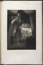 Druga część Króla Henryka VI akt III scena III - Król Henryk, Salisbury i Warwick; Kardynał w łóżku