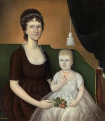 Elizabeth Grant Bankson Beatty (Pani James Beatty) i jej córka Susan