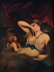 Nimfa i Kupidyn: Wąż w trawie, 1784, 1914