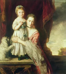 Georgiana, hrabina Spencer z lady Georgianą Spencer, 1759-61