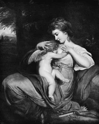 Hope Nursing Love Miss Morris jako Hope Nursing Cupid, c1770, 1912