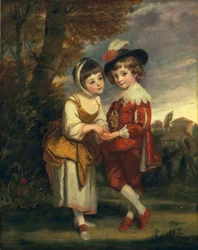 Lord Henry Spencer i Lady Charlotte Spencer, później Charlotte Nares: The Young Fortune Tellers, c.1774-75