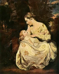 Pani Hoare z dzieckiem, 1763-1764, c1912