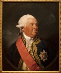Portret admirała Sir Edwarda Hughesa (ok. 1720-1794). Obraz Joshua Reynoldsa (1723-1792), olej na płótnie, sztuka angielska