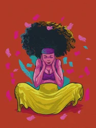 Żywa afro-spokojność