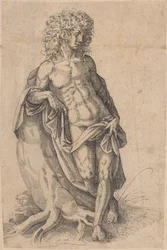 Apollo, ok. 1580 (pióro i tusz)