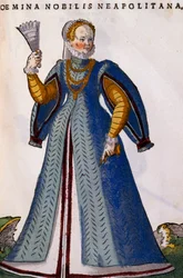 szlachcianka neapolitańska, rycina z Habitus praecipuorum popularum