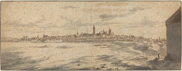 Widok na Mons, Belgia