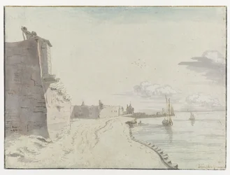 Widok na Waterschans Bulwark, Bergen op Zoom