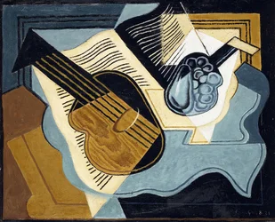 Gitara i miska na owoce, 1921