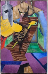 Martwa natura z książką (podtytuł: Saint-Matorel, grudzień 1913 (olej na płótnie)