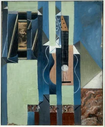 Gitara. Obraz Juana Grisa (1887-1927) Ec. Esp.