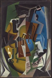 Skrzypce i Gazeta; Violon et journal, 1917