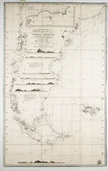 Mapa Chile, Patagonii, Ziemi Ognistej i Falklandów, ok. 1798 r. (rycina)