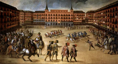Impreza na Plaza Mayor w Madrycie