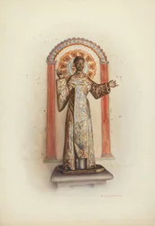 Posąg Santo prawdopodobnie św. Dominika, 1941 r.