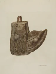 Strzemię drewniane, ok. 1941.