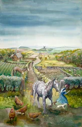 Krajobraz wiejski, ok. XVII w., ok. 1990-2010