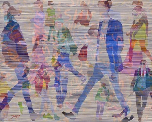 „Abstract City Walkers”