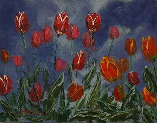 Efektowne wiosenne tulipany
