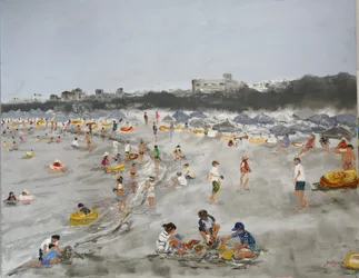 Tętniąca życiem plaża