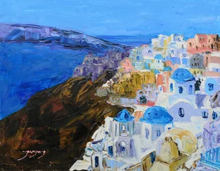 Niebieskie kopuły Santorini
