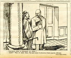 Szczery, satyryczny czarno-biały