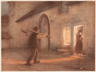 Powrót z pól, 1898-1899.